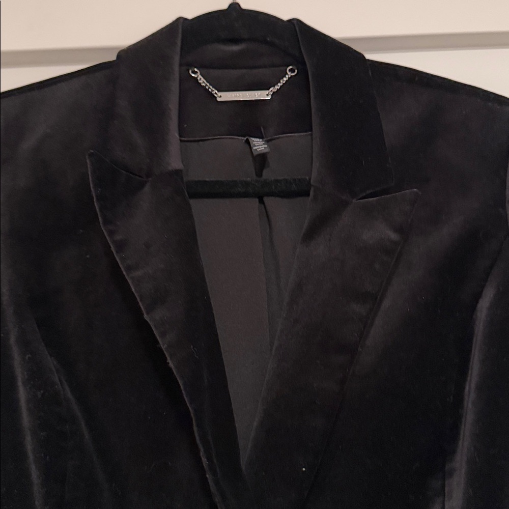 White House black market-  Black Velvet Women's Blazer - Picture 2 of 3
